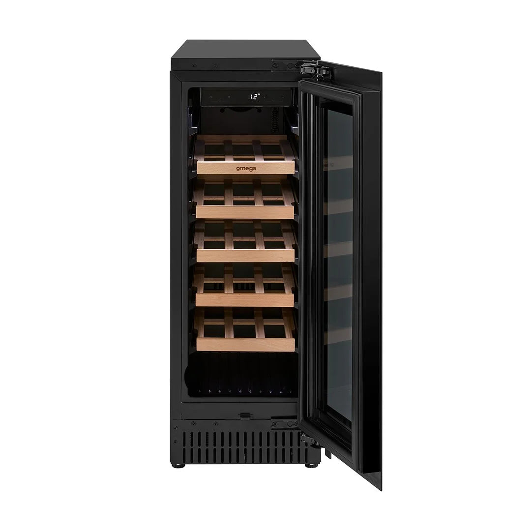 Omega 60L 18 Bottle Single Zone Wine Cabinet OCW18SB