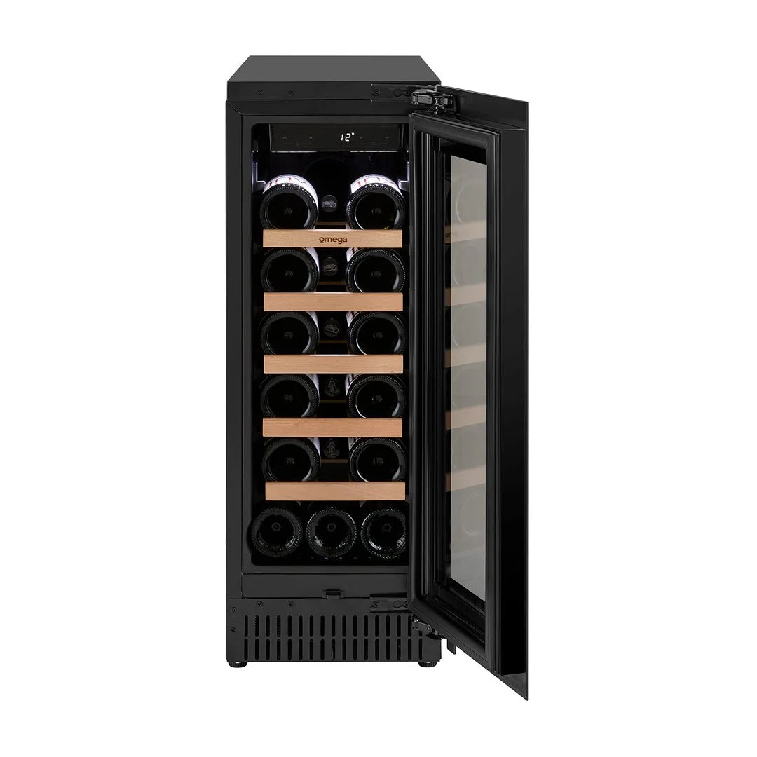 Omega 60L 18 Bottle Single Zone Wine Cabinet OCW18SB