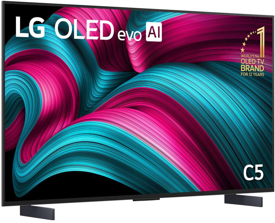LG 42" EVO C5 AI 4K UHD HDR Smart OLED TV 2025 OLED42C5PSA