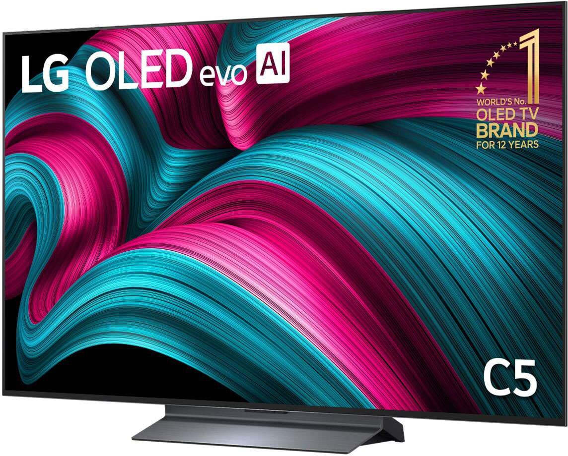 LG 55" EVO C5 AI 4K UHD HDR Smart OLED TV 2025 OLED55C5PSA