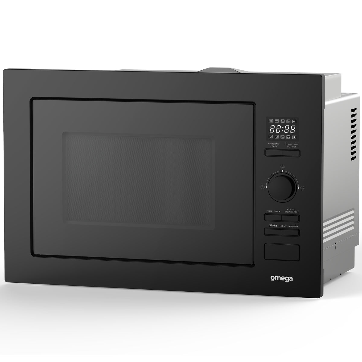 Omega 900W 28L Built-In Microwave Midnight OM28BF