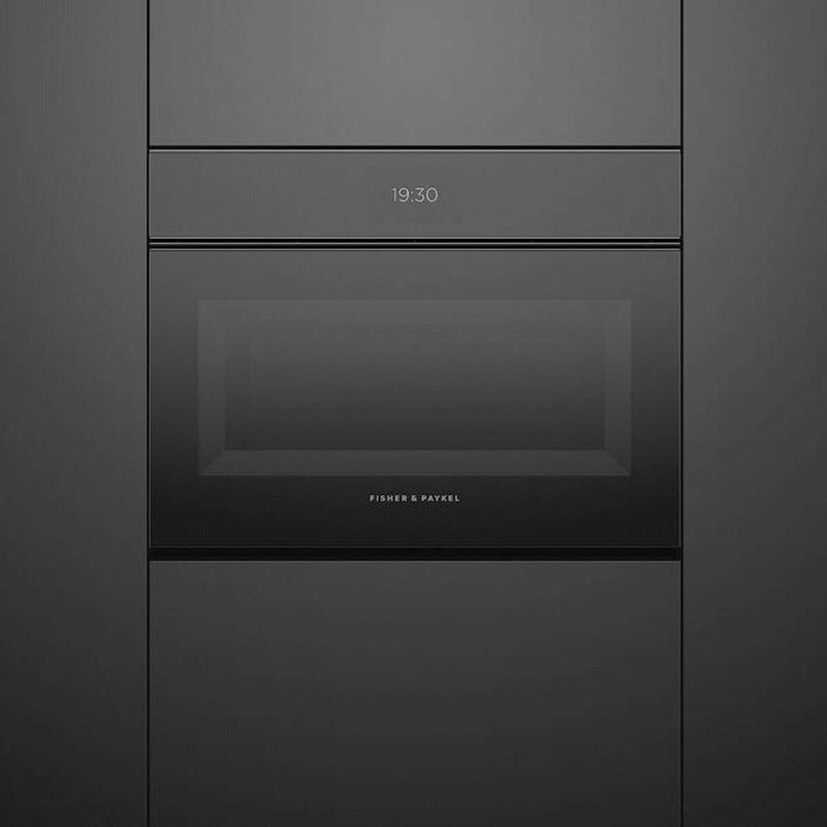 Fisher & Paykel 60cm 49L Minimal Compact Combi-Microwave Oven Black OM60NMTNB1