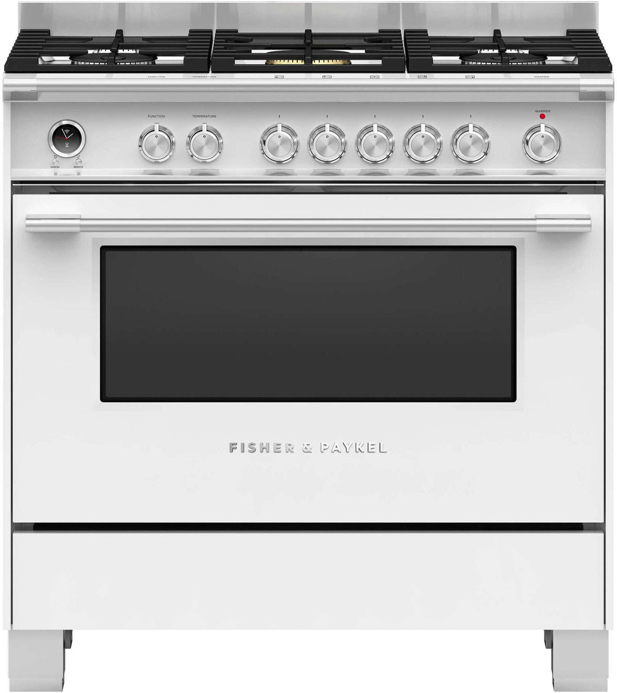 Fisher & Paykel 90cm 140L White Dual Fuel Freestanding Oven/Stove OR90SCG6W1