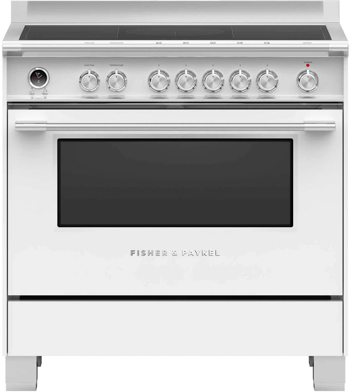 Fisher & Paykel 90cm 140L Induction Freestanding Oven/Stove White OR90SCI6W1
