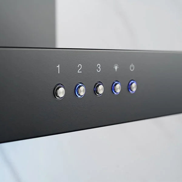 Omega 90cm Canopy Rangehood ORC90MB