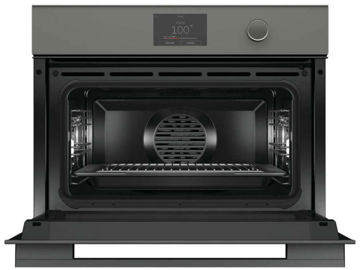Fisher & Paykel 60cm 55L Combi-Steam Built-In Oven Grey Glass OS60NMTDG1