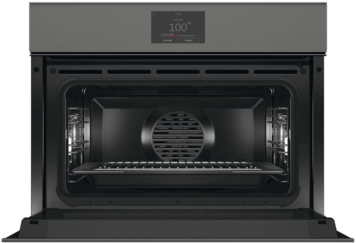 Fisher & Paykel 60cm Minimal Compact Handleless Combi-Steam Oven Grey OS60NMTNG1