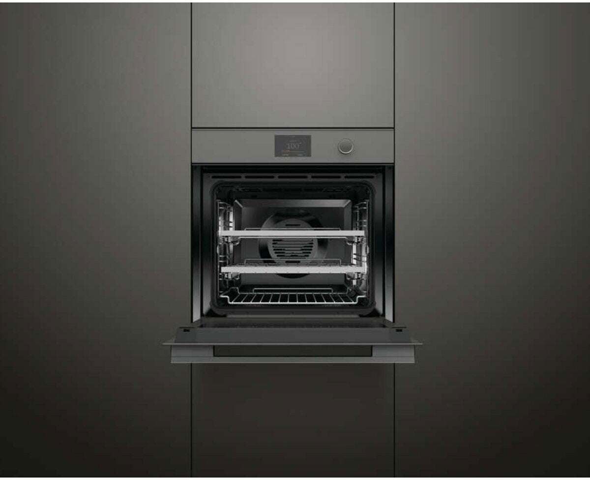 Fisher & Paykel 60cm 85L Combi-Steam Built-In Oven Grey Glass OS60SMTDG1