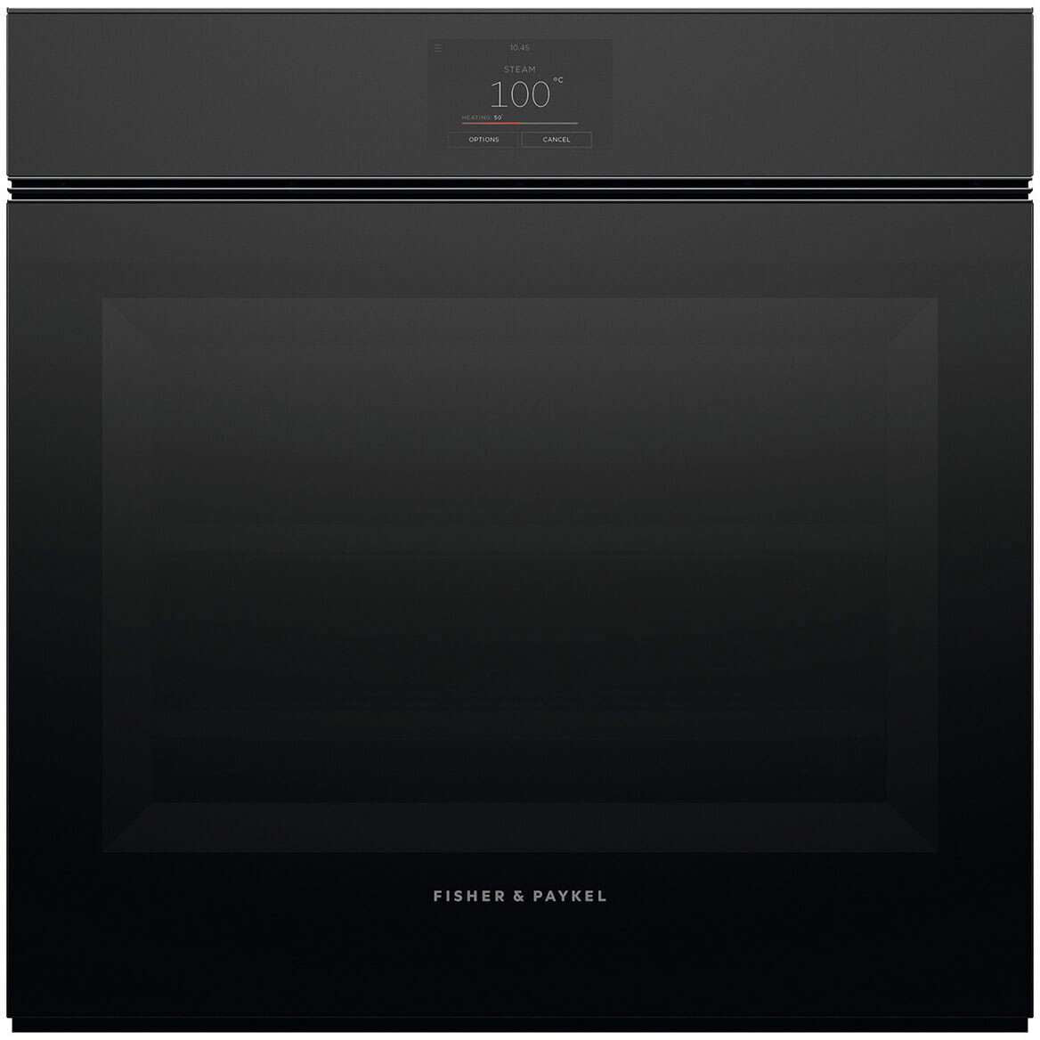 Fisher & Paykel 60cm Minimal Handleless Combi-Steam Oven Black OS60SMTNB1