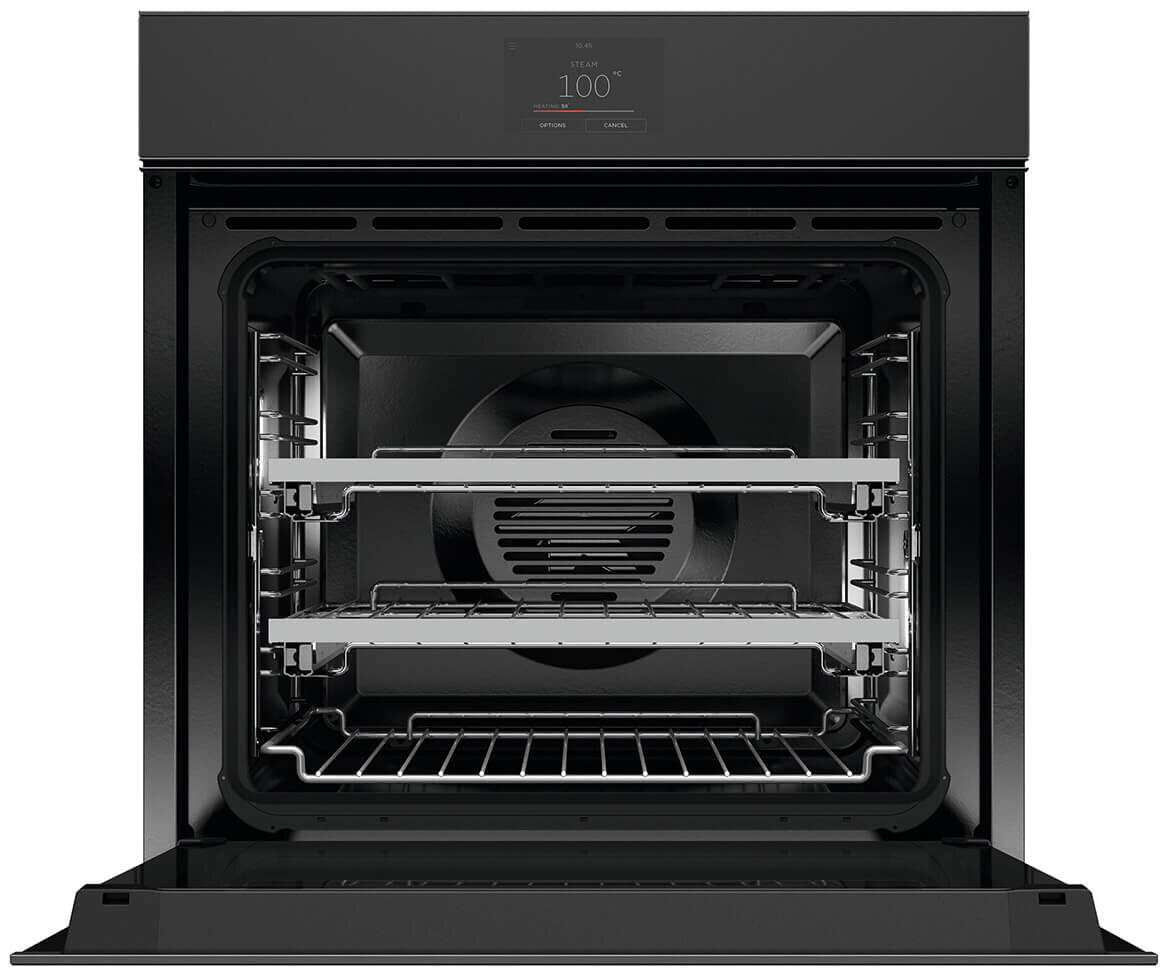 Fisher & Paykel 60cm Minimal Handleless Combi-Steam Oven Black OS60SMTNB1