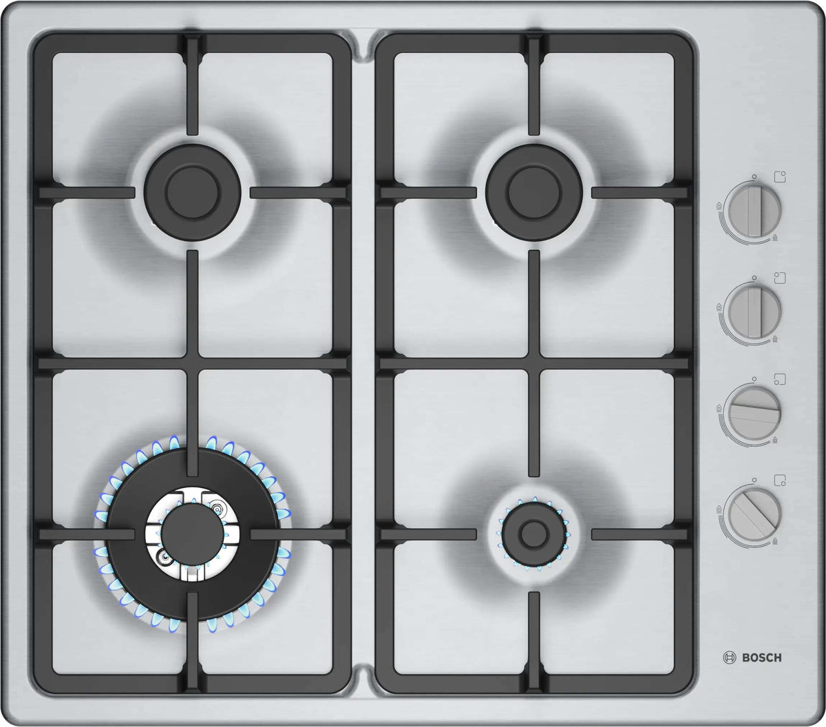 Bosch 60cm Series 2 Gas Cooktop Stainless Steel PBH6B5K90A