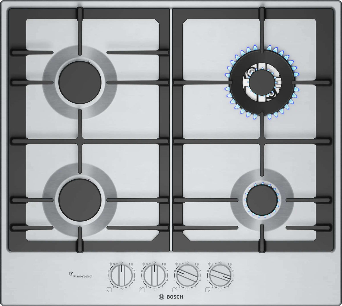 Bosch 60cm Series 6 Gas Cooktop Stainless Steel PCH6A5I90A