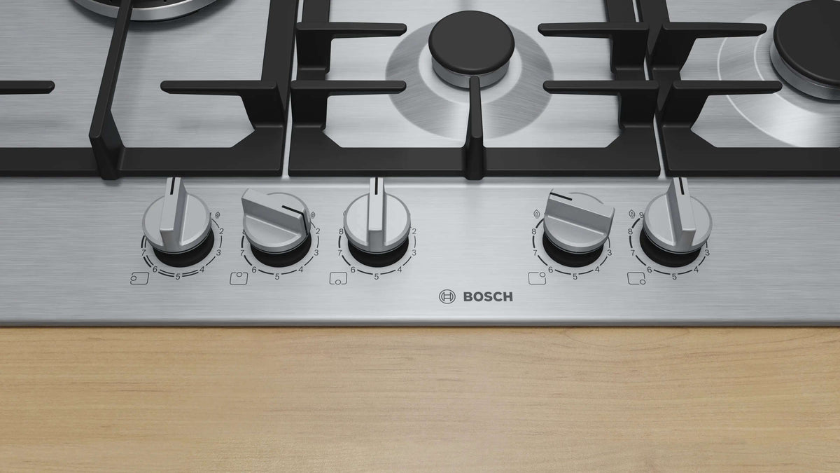 Bosch 75cm Series 6 Gas Cooktop Stainless Steel PCS7A5I90A