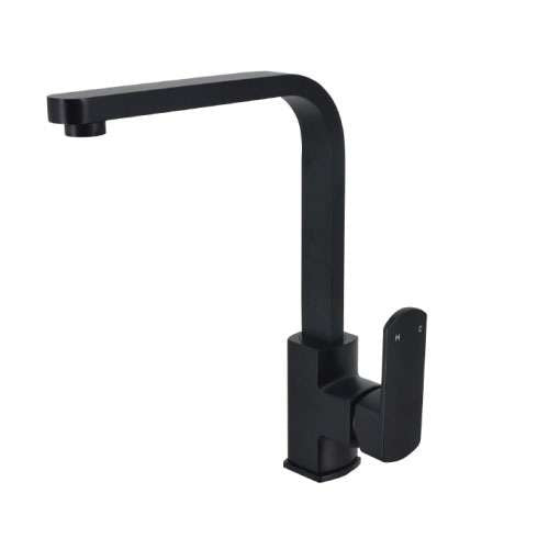 Modern National Peony Kitchen Mixer Tap Matt Black PEN004BK