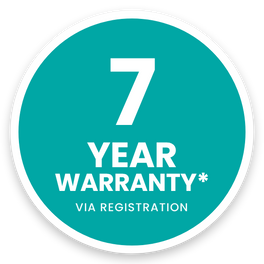7 YEAR WARRANTY*