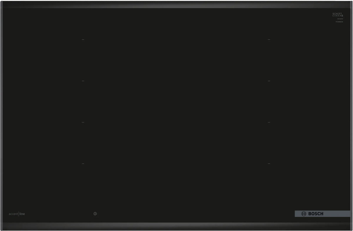 Bosch Series 8 80cm Accentline Flex Induction Cooktop Black PXY898DX6E