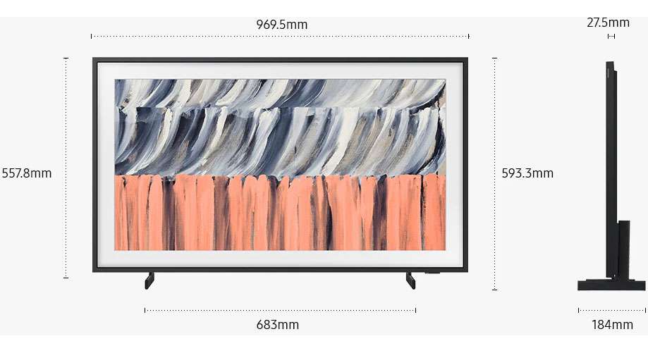 Samsung 43" The Frame LS03HE QLED UHD 4K Vision AI Smart TV QA43LS03HEWXXY
