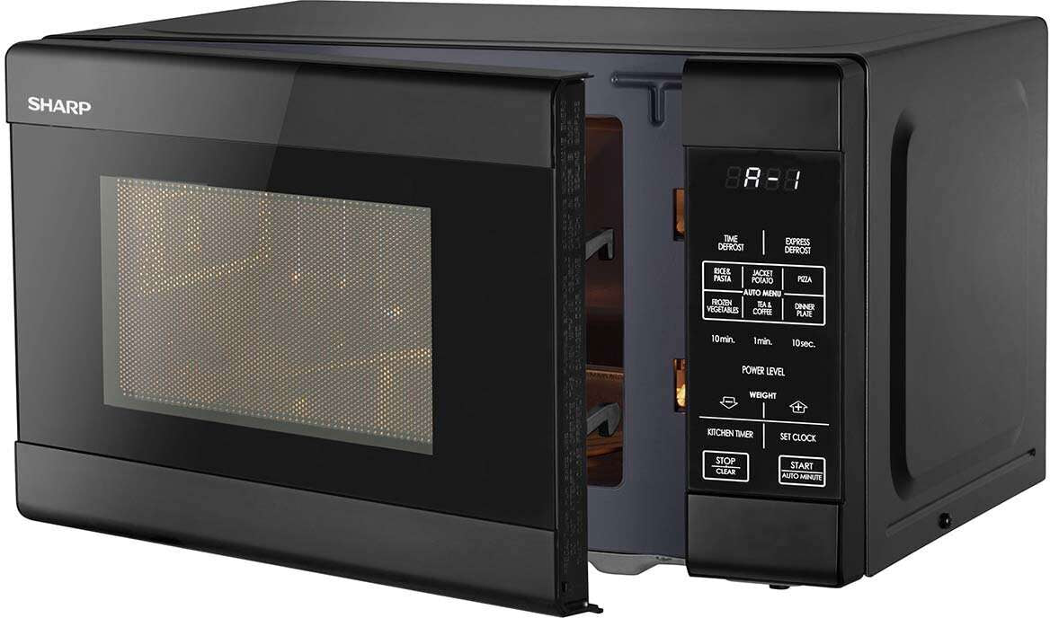 Sharp 20L 750W Compact Microwave Oven Black R211DB
