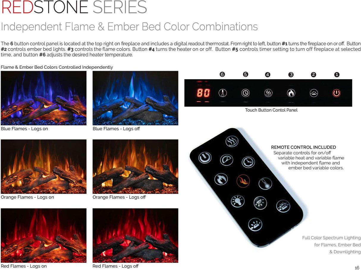 Modern Flames Redstone 30" Electric Fireplace RS-3021-AUS | Greater Sydney Only