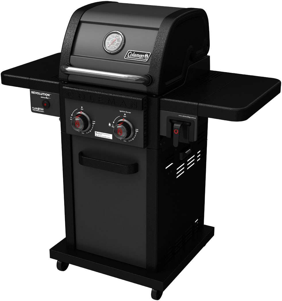 Coleman Revolution 2 Burner Freestanding LPG BBQ Black Matte REV2BMA