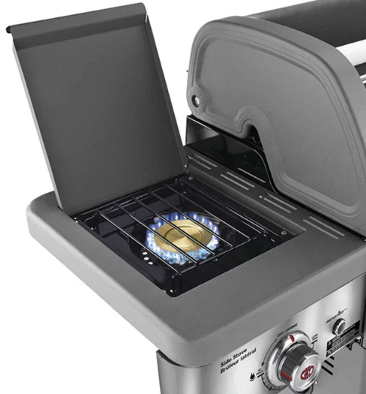 Coleman Revolution 4 Burner Freestanding LPG BBQ+Side Burner Black Gloss REV4BGL