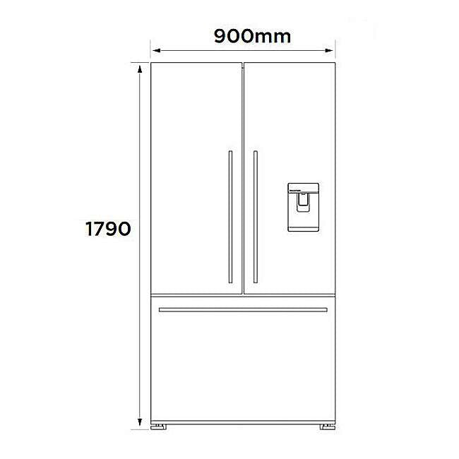 Fisher & Paykel 569L French Door Refrigerator RF610ADUB5 | Greater Sydney Only