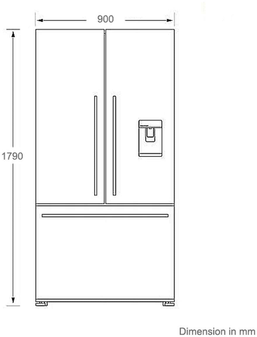 Fisher & Paykel 569L French Door Refrigerator RF610ADUX5 | Greater Sydney Only