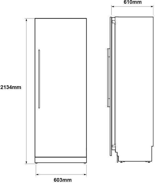 Fisher & Paykel 336L Integrated Column Freezer RS6121FLJK1 | Greater Sydney Only