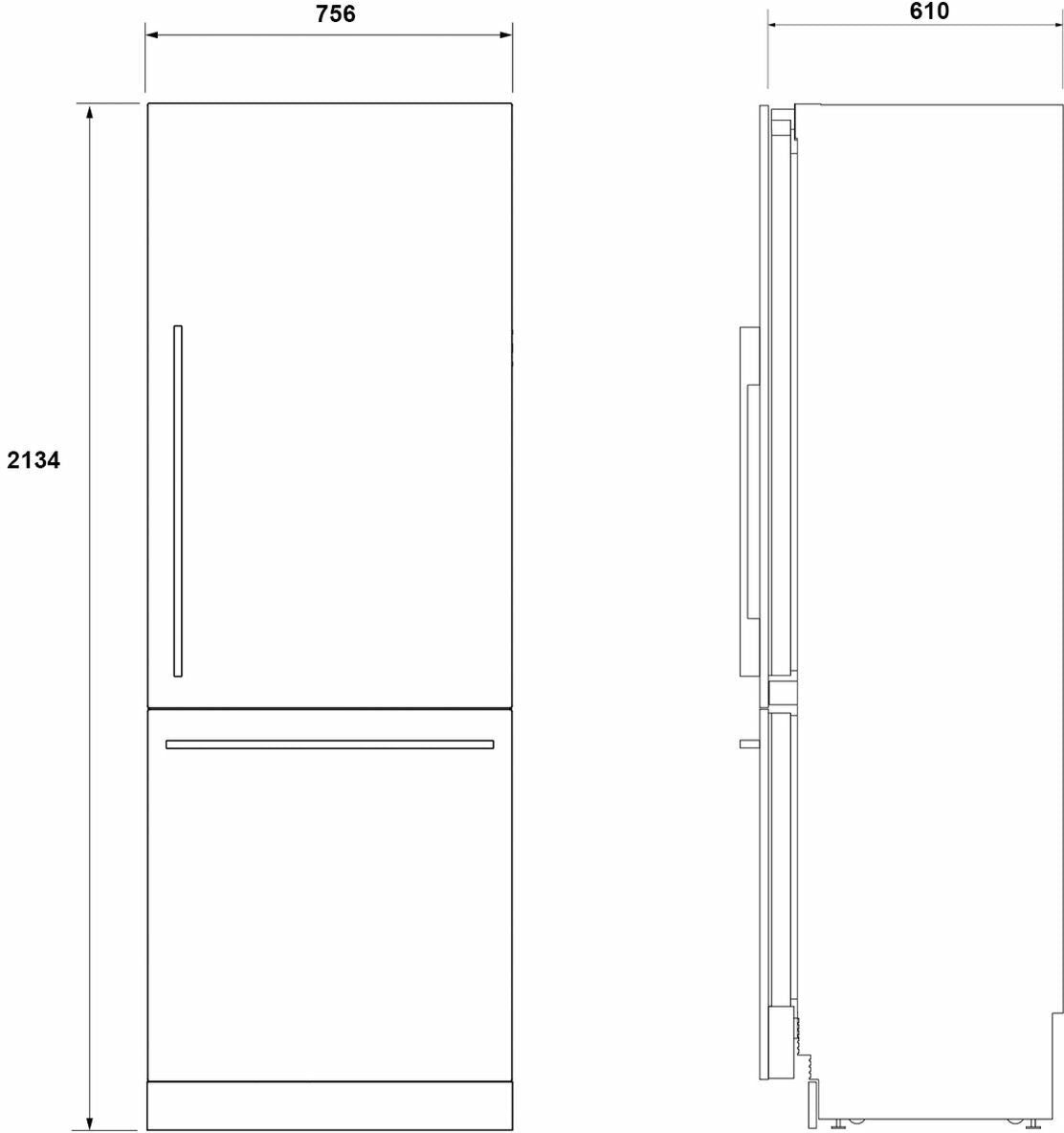 Fisher & Paykel 449L Integrated Refrigerator RS7621WLUK1 | Greater Sydney Only