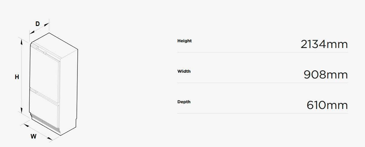 Fisher & Paykel 555L Integrated Refrigerator RS9121WLUVE1 | Greater Sydney Only