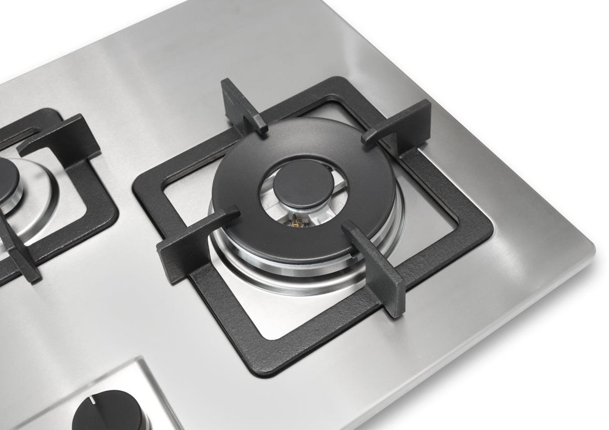 Goldline 90cm 4 Burners Gas Cooktop Stainless Steel Narrow SAB4GLSS