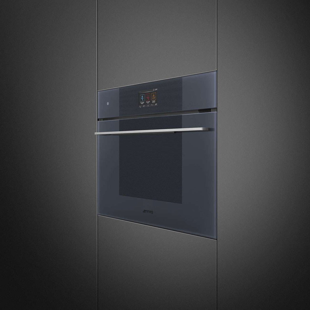 Smeg 45cm Linea Compact Blast Chiller Neptune Grey SBC4104G
