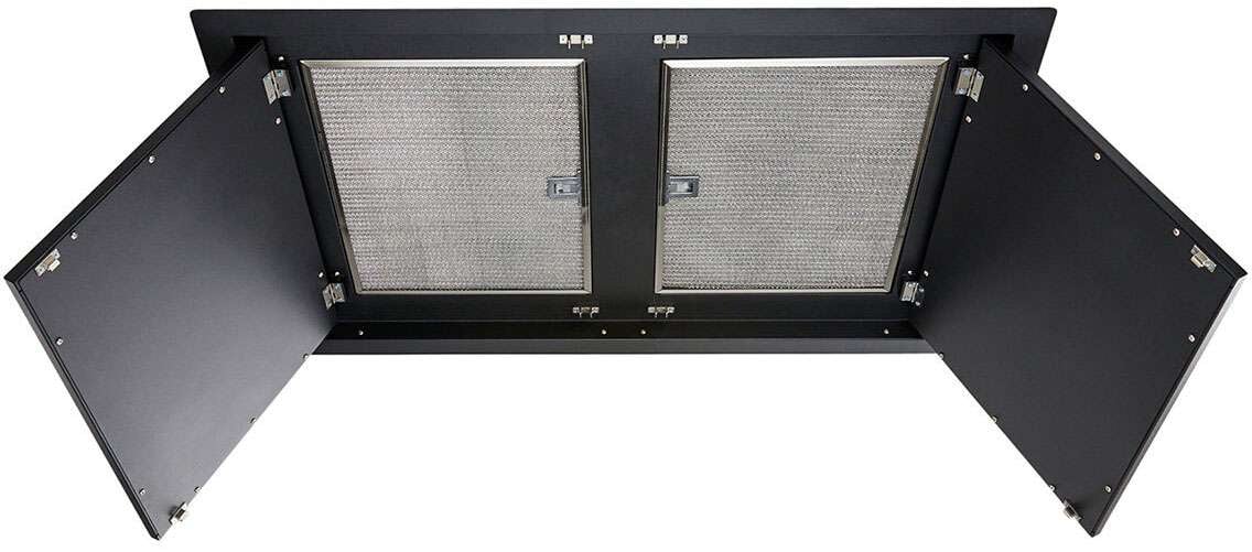 Schweigen 100cm Silent 3200m3/hr Black Ceiling Cassette Rangehood SCC1000B-SE