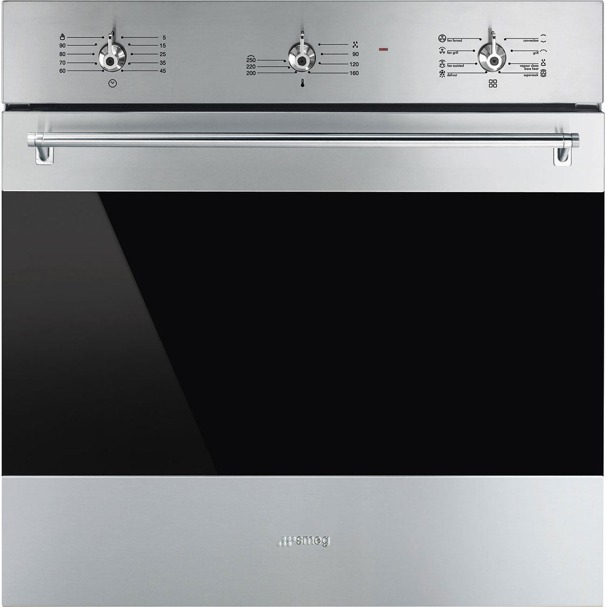 Smeg 60cm 79L Classic Thermoseal Electric Wall Oven SFA63M3TVX