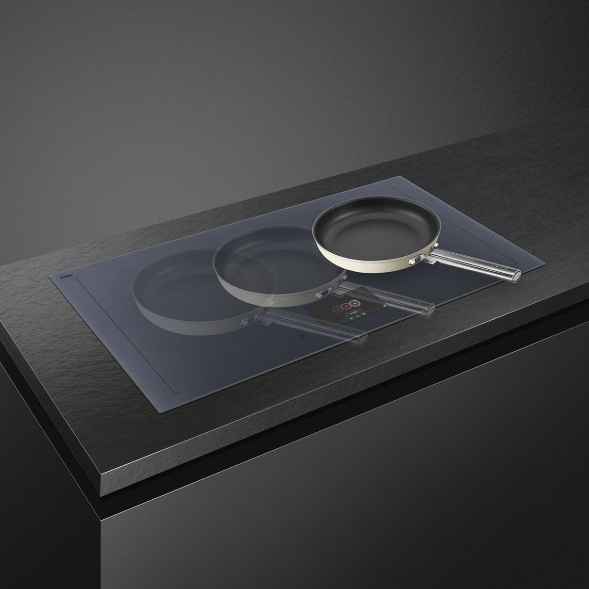 Smeg 90cm Linea Integrated Induction Cooktop Neptune Grey SIA1963DG
