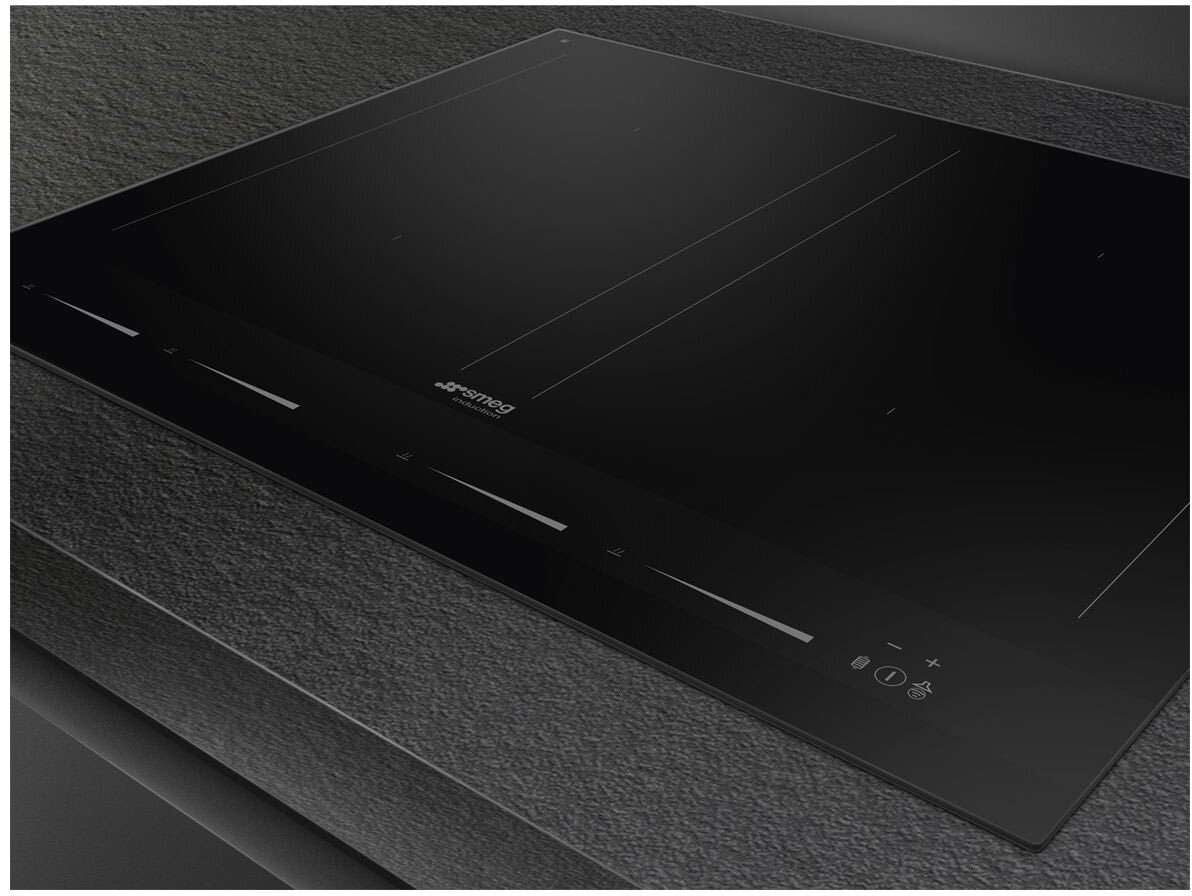 Smeg 60cm Linea Induction Cooktop Pure Black SIM1644D