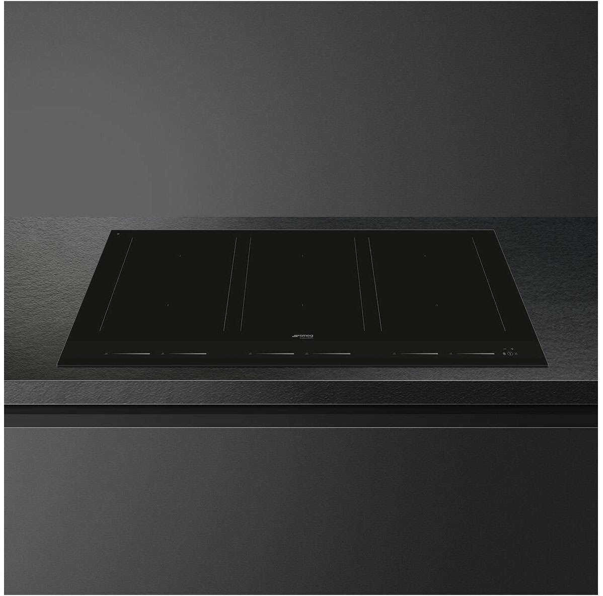 Smeg 90cm Linea Induction Cooktop Pure Black SIM1964D