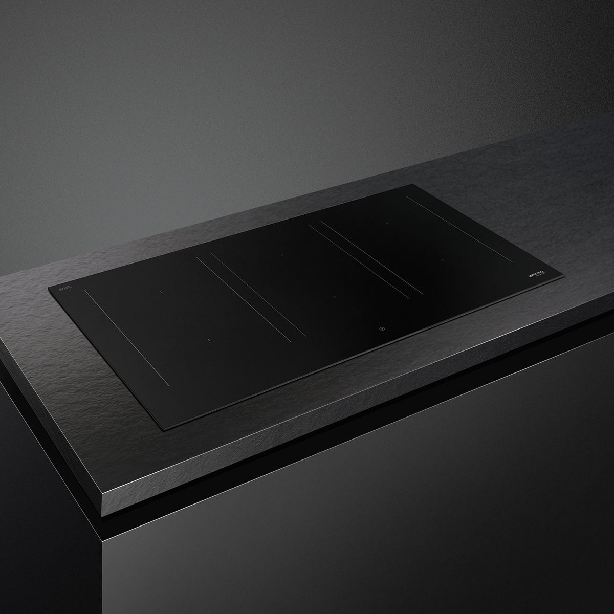 Smeg 90cm Classic Induction Cooktop Matte Black SIM3964N