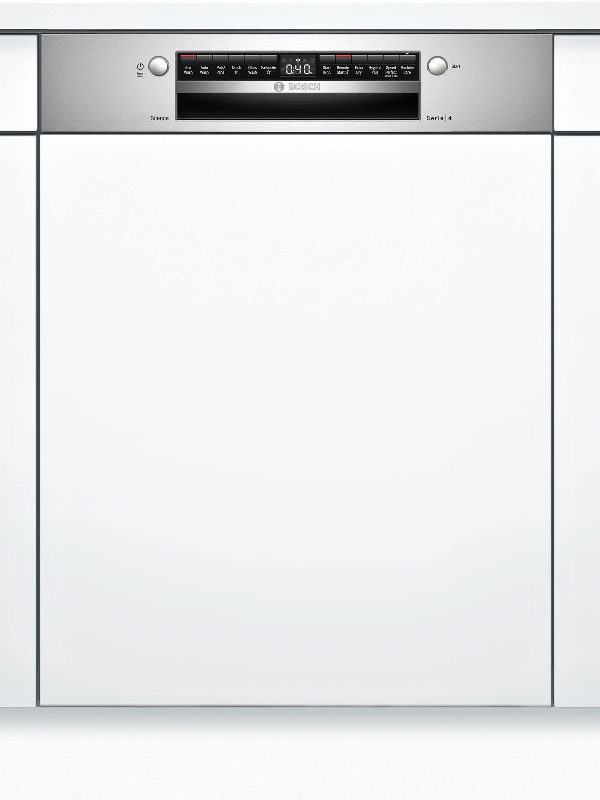Bosch Series 4 60cm Semi-Integrated Dishwasher Stainless Steel Panel SMI4HTS01A