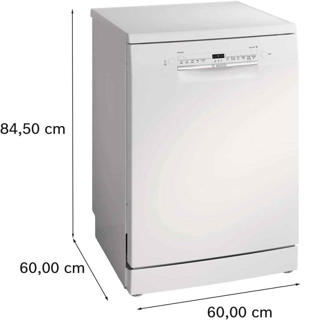 Bosch Series 2 60cm Freestanding Dishwasher White SMS2ITW01A