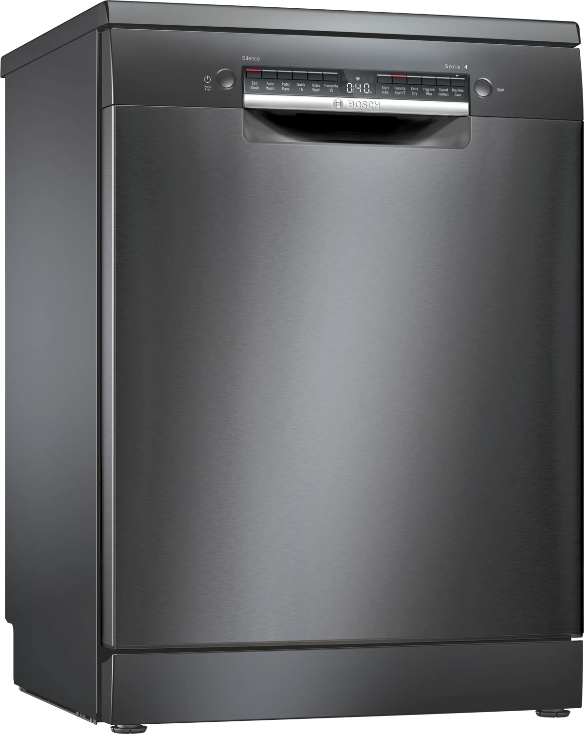 Bosch Series 4 60cm Freestanding Dishwasher Black Inox SMS4HVB01A