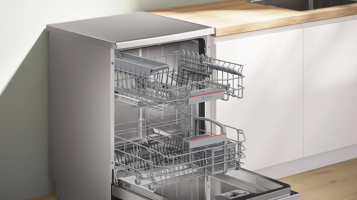 Bosch Series 6 60cm Freestanding Dishwasher Stainless Steel SMS6HAI02A