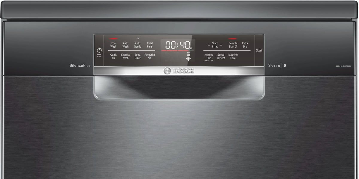 Bosch Series 6 60cm Freestanding Dishwasher Black Inox SMS6HCB01A