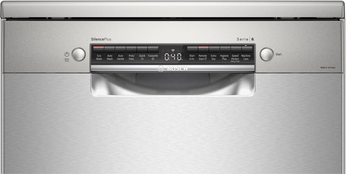 Bosch Series 6 60cm Freestanding Dishwasher Stainless Steel SMS6HCI02A