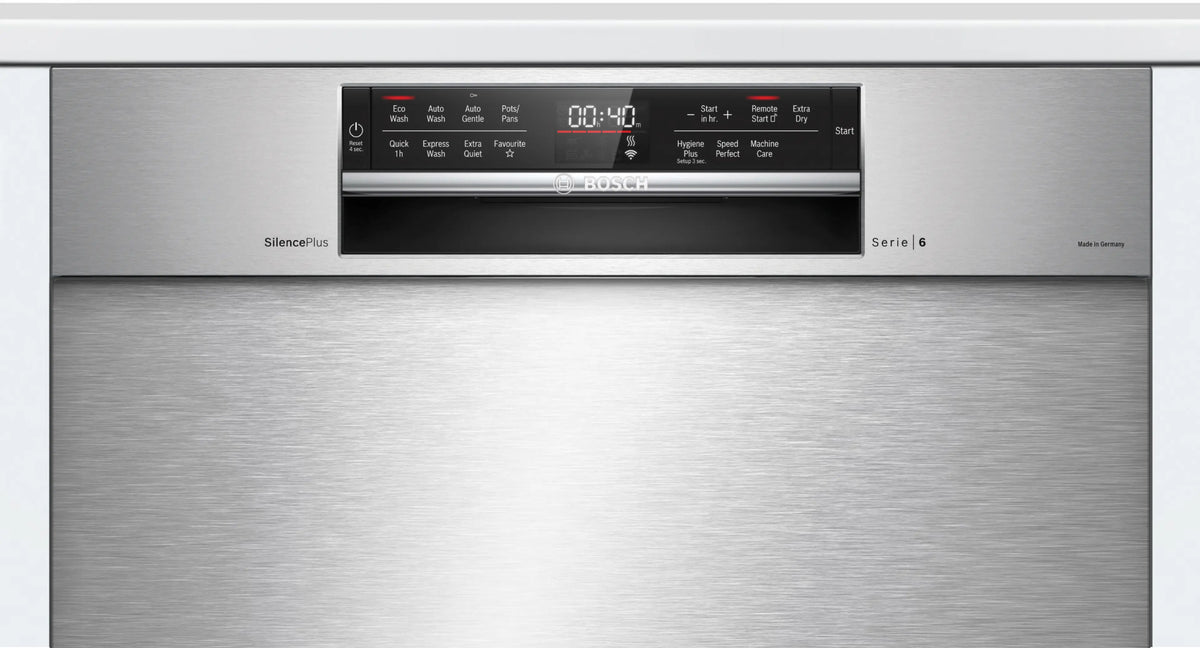 Bosch Series 6 60cm Built Under Dishwasher Stainless Steel SMU6HCS01A