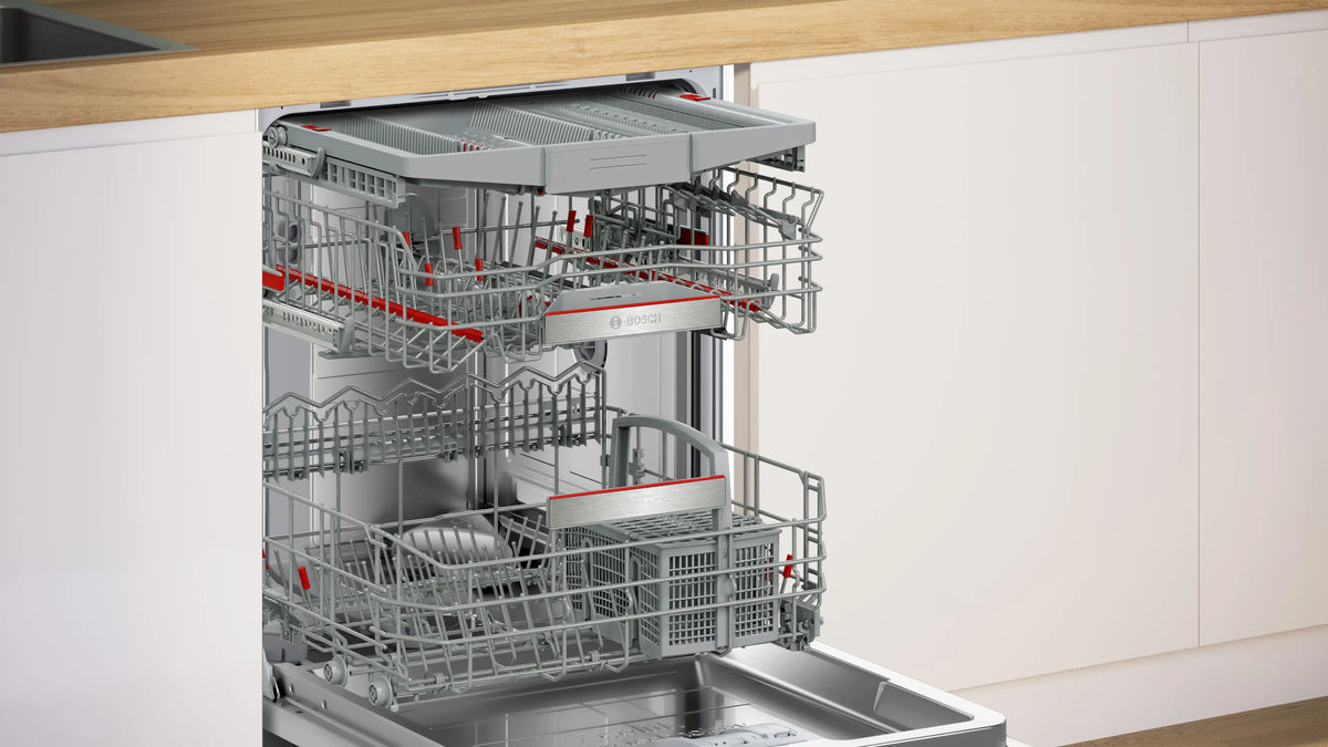 Bosch Series 8 60cm Built Under Dishwasher Brushed Steel Anti-Fingerprint SMU8ZCS01A