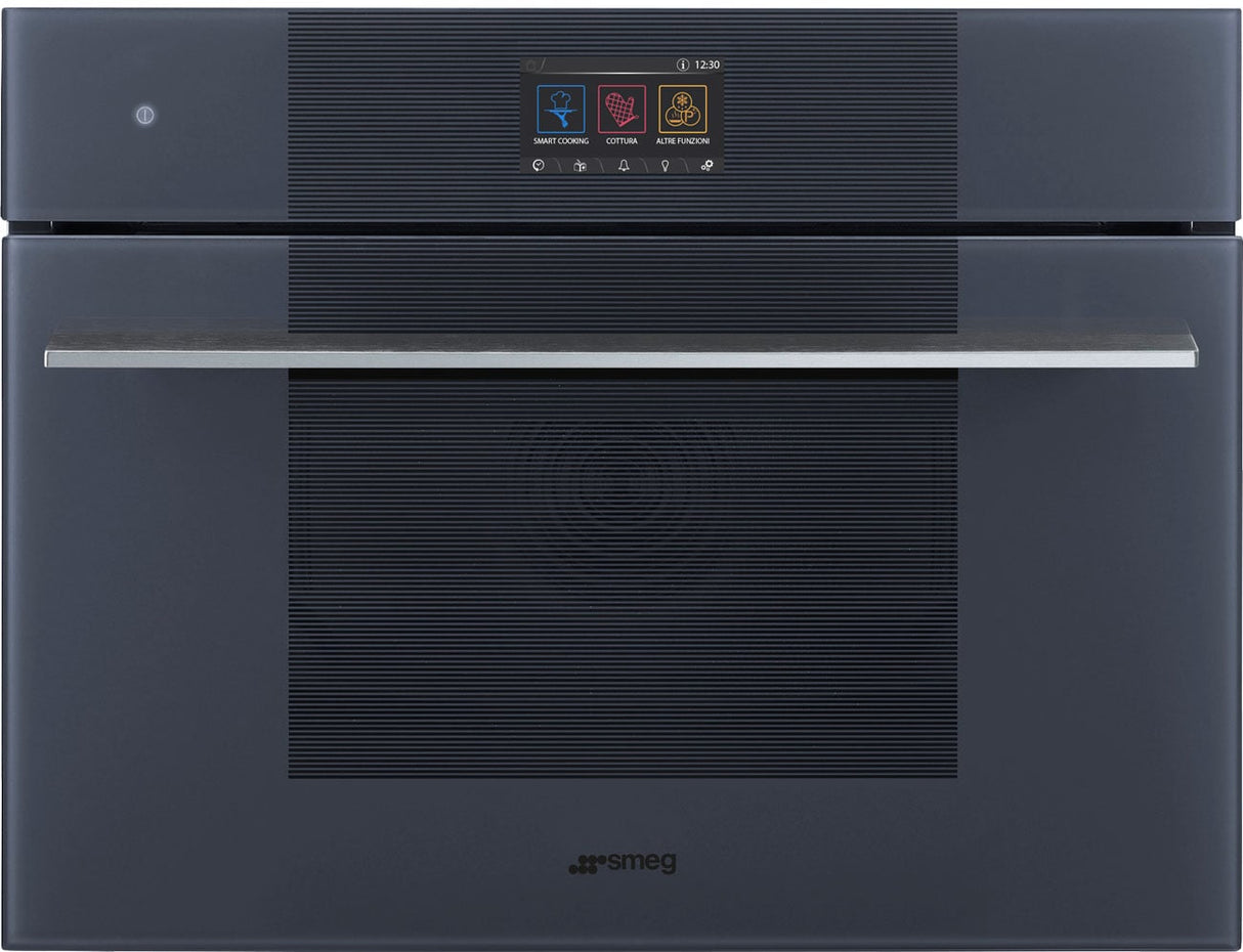 Smeg 45cm Linea Compact Omnichef Oven Neptune Grey SO4104APG