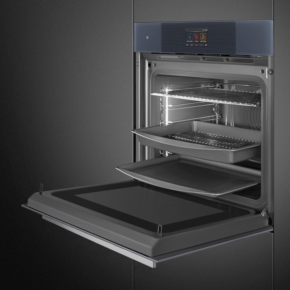 Smeg 60cm Linea Omnichef Oven Neptune Grey SO6104APG