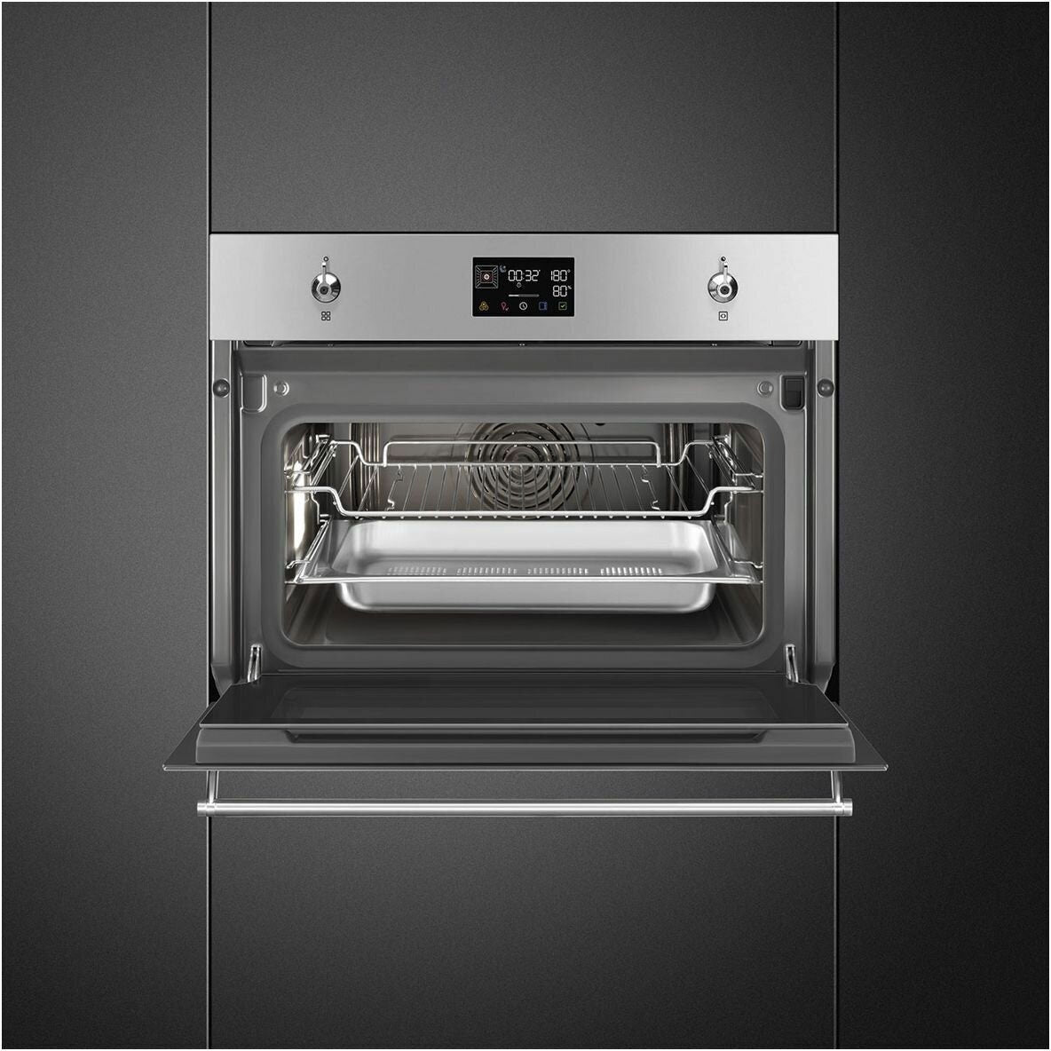 Smeg 45cm Compact Classic Steam Oven Stainless Steel SOA4302S3X
