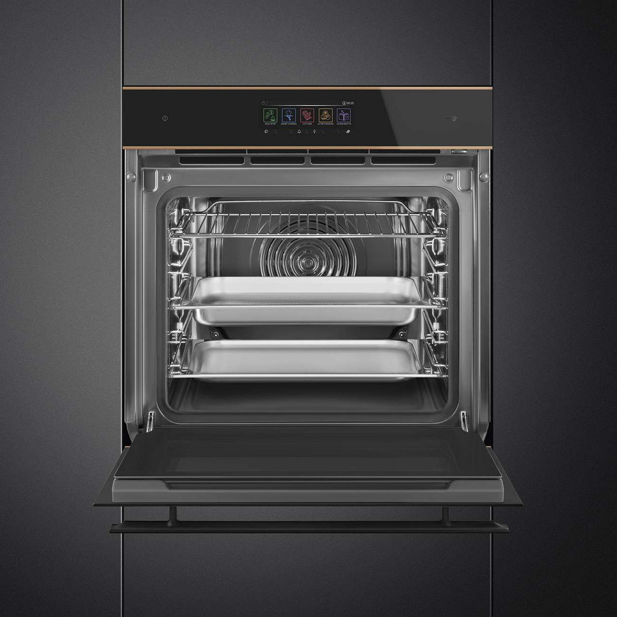 Smeg 60cm Dolce Stil Novo Combi Steam Oven Black SOA6606WS4PNR